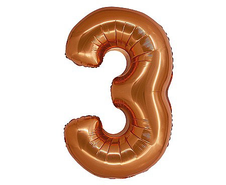 Baloane si accesorii - GOD BALON FOLIE ALUMINIU SMART 3 CUPRU 76CM CH-SMD3
