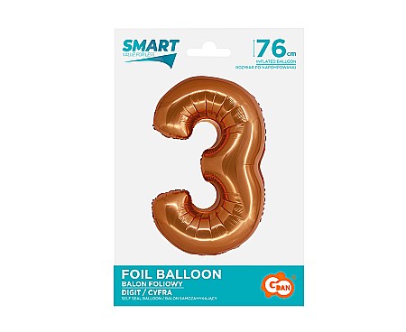 GOD BALON FOLIE ALUMINIU SMART 3 CUPRU 76CM CH-SMD3 [1]