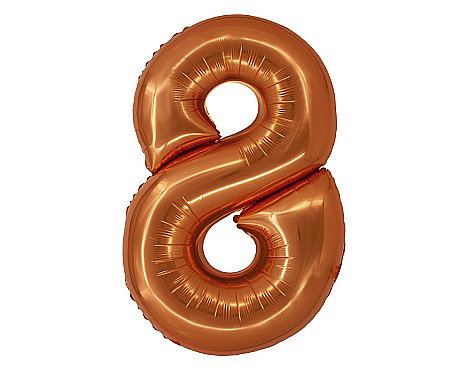 Baloane si accesorii - GOD BALON FOLIE ALUMINIU SMART 8 CUPRU 76CM CH-SMD8