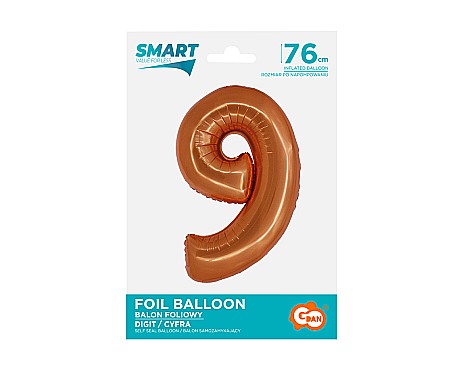 GOD BALON FOLIE ALUMINIU SMART 9 CUPRU 76CM CH-SMD9 [1]
