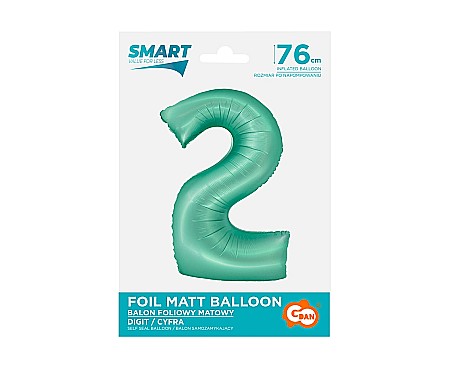 GOD BALON FOLIE ALUMINIU SMART 2 MAT MINT 76CM CH-SMT2 [1]