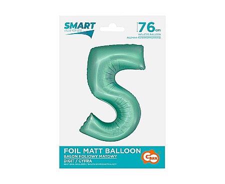 GOD BALON FOLIE ALUMINIU SMART 5 MAT MINT 76CM CH-SMT5 [1]
