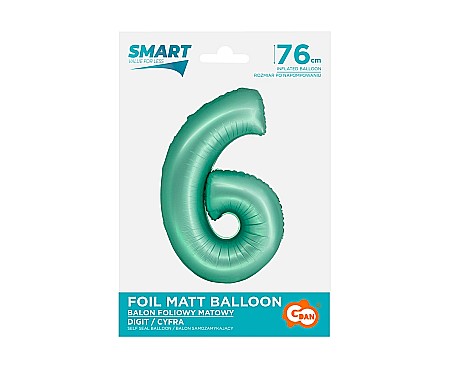 GOD BALON FOLIE ALUMINIU SMART 6 MAT MINT 76CM CH-SMT6 [1]