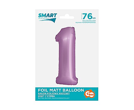 GOD BALON FOLIE ALUMINIU SMART 1 MAT LAVENDER 76CM CH-SLW1 [2]