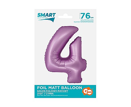 GOD BALON FOLIE ALUMINIU SMART 4 MAT LAVENDER 76CM CH-SLW4 [1]