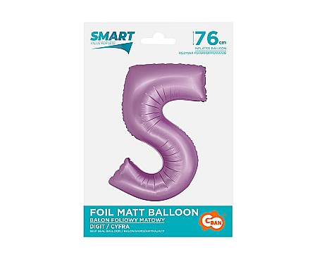GOD BALON FOLIE ALUMINIU SMART 5 MAT LAVENDER 76CM CH-SLW5 [1]