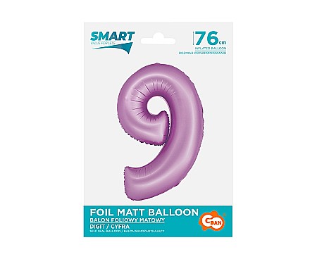 GOD BALON FOLIE ALUMINIU SMART 9 MAT LAVENDER 76CM CH-SLW9 [1]