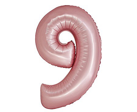 Baloane si accesorii - GOD BALON FOLIE ALUMINIU SMART 9 MAT LIGHT PINK 76CM CH-SJR9