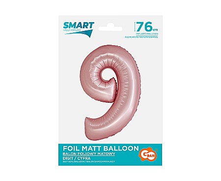 GOD BALON FOLIE ALUMINIU SMART 9 MAT LIGHT PINK 76CM CH-SJR9 [1]