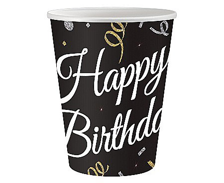 Happy birday "elegant" - GOD PAHARE CARTON B&C Happy Birthday, 250ml, 6/set PW-KHBI