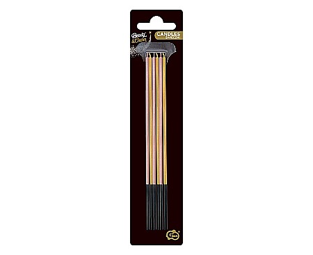 GOD LUMANARI TORT Metallic, pink/gold, 17cm 6/set 7C-SMRZ [2]