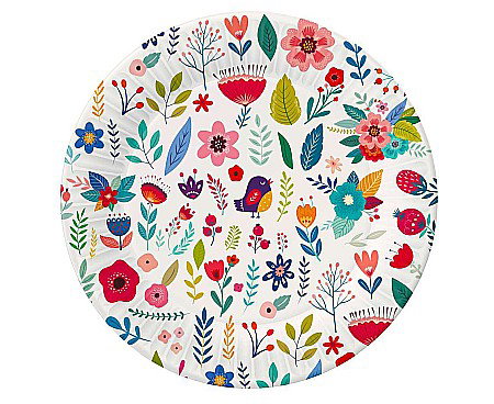 Farfurii/ Pahare/ Servetele/ Paie/ Tacamuri/ Fete masa - GOD FARFURII CARTON Summer collection - Have fun, light, 18cm 6/set PG-TGL6