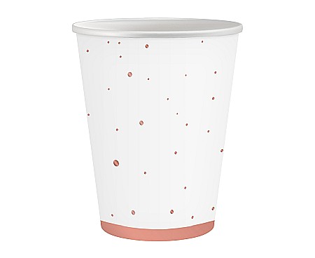 Farfurii/ Pahare/ Servetele/ Paie/ Tacamuri/ Fete masa - GOD PAHARE CARTON Celebrate, rose-gold, 250ml 6/set PW-KCRZ