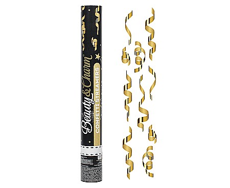 Confetti - GOD CONFETTI Confetti Cannon, Streamers Gold, 40cm JC-KPSZ40