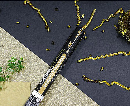 GOD CONFETTI Confetti Cannon, Streamers Gold, 40cm JC-KPSZ40 [1]