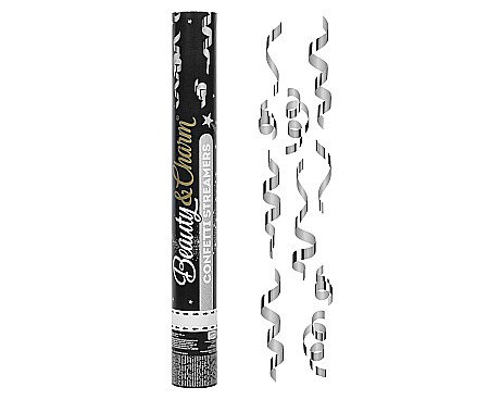 GOD CONFETTI Confetti Cannon, Streamers Silver, 40cm JC-KPSS40 [0]