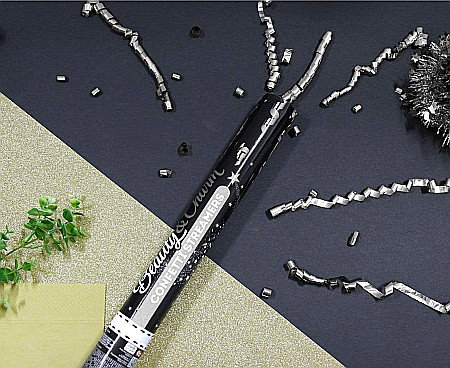 GOD CONFETTI Confetti Cannon, Streamers Silver, 40cm JC-KPSS40 [1]