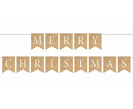 Bannere, Semne Craciun - GOD GHIRLANDA DIN HARTIE Merry Christmas, 250cm 10*13cm PF-GPMC