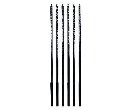 GOD LUMANARI TORT Ombre, blue glitter, 17cm 6/set 7C-SONB [0]