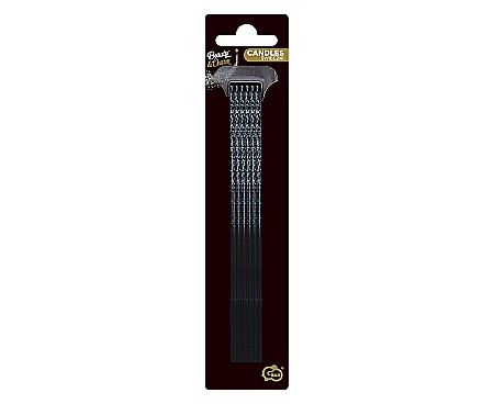 GOD LUMANARI TORT Ombre, blue glitter, 17cm 6/set 7C-SONB [2]