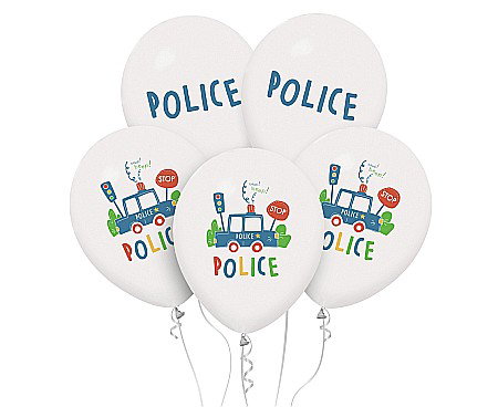 GOD BALOANE LATEX Police balloons, 30cm 5/set GZ-POL5 [0]