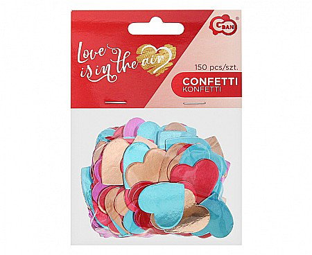 Ziua indragostitilor & Dragobete - GOD CONFETTI, Paper confetti Love is in the air, mix, 150pcs RV-KPLO