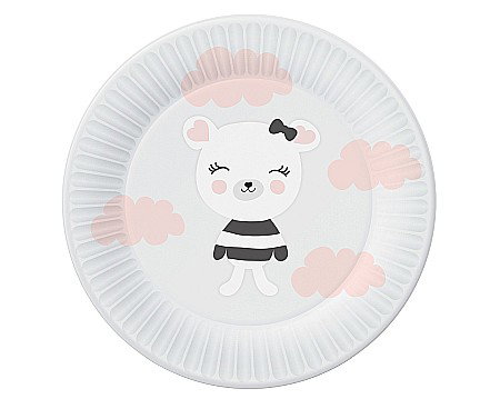 Farfurii/ Pahare/ Servetele/ Paie/ Tacamuri/ Fete masa - GOD FARFURII CARTON Lovely Friends, 18cm 6/set PG-TLF7