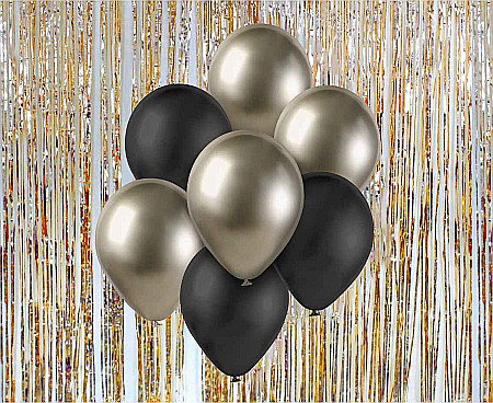 GOD BALOANE Balloon Bouquet B&C, prosseco-black, 30cm, 7/set BB-PRC7 [1]