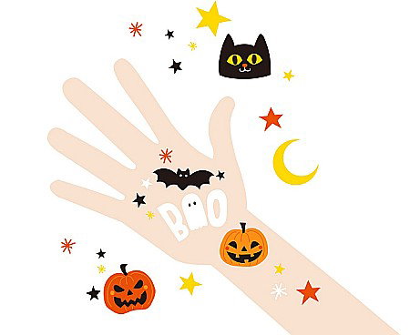 GOD TATUAJ LAVABIL HALLOWEEN 12*7.5CM 5/SET PF-ZTZH [0]