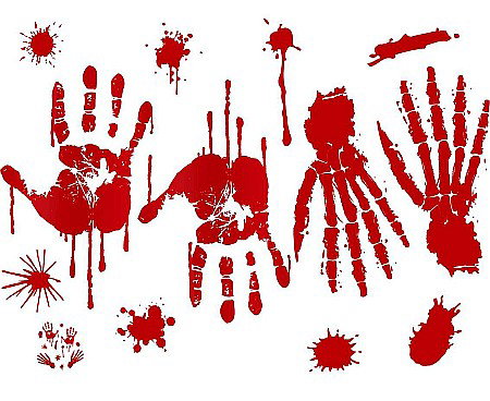 Halloween - GOD STICKER PALME INSANGERATE 30*45CM PF-NSKS