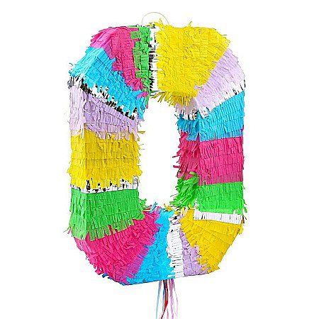 ARTICOLE PARTY - GOD PINATA PARTY CIFRA 0 50*35*7.5CM PASTEL WM-PCP0