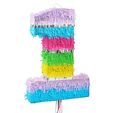 ARTICOLE PARTY - GOD PINATA PARTY CIFRA 1 50*35*7.5CM PASTEL WM-PCP1