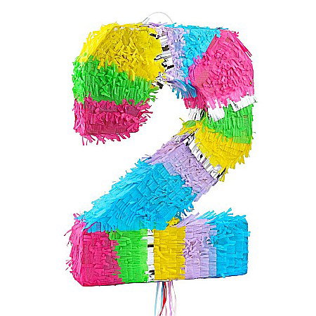 ARTICOLE PARTY - GOD PINATA PARTY CIFRA 2 50*35*7.5CM PASTEL WM-PCP2