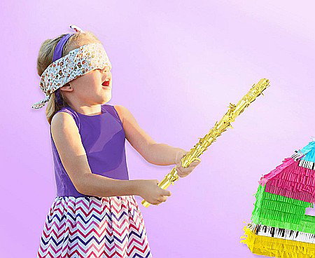 ARTICOLE PARTY - GOD BAT PENTRU PINATA PARTY 50CM AURIU WM-KPMZ