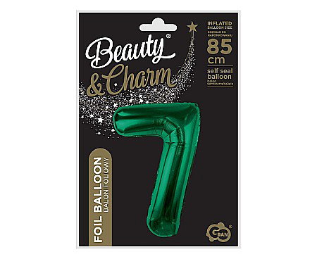 GOD BALON FOLIE ALUMINIU Number 7, bottle green, 85cm CH-B8B7 [1]