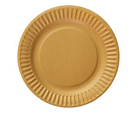 Farfurii/ Pahare/ Servetele/ Paie/ Tacamuri/ Fete masa - GOD FARFURII CARTON Gold, 18cm, 6/set PF-TPZ6
