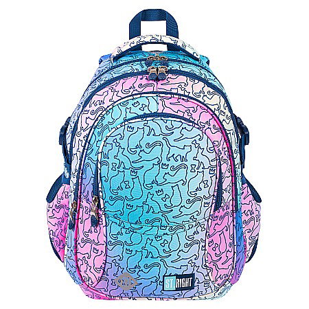 MA RUCSAC SCOLAR ST.RIGHT 4 COMPARTIMENTE OMBRE CATS BP-01 664656 [0]