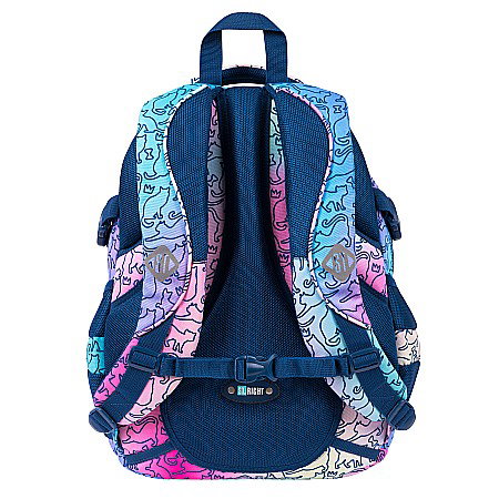 MA RUCSAC SCOLAR ST.RIGHT 4 COMPARTIMENTE OMBRE CATS BP-01 664656 [2]