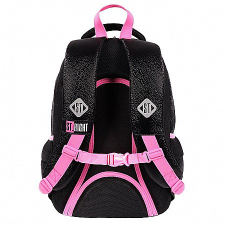 MA RUCSAC SCOLAR ST.RIGHT 3 COMPARTIMENTE BLACK GLITTER BP-26 665356 [2]