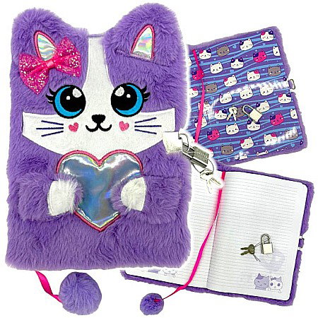 MA JURNAL CU LACAT 3D A5 MY LITTLE FRIEND VIOLET KITTY PUF 96 FILE 6689026 [1]