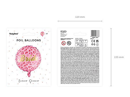 PD BALON FOLIE ALUMINIU Bride, 45cm FB136 [7]
