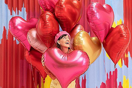 PD BALON FOLIE ALUMINIU Heart, 75x64.5cm, red FB141S-007 [3]
