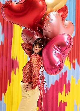 PD BALON FOLIE ALUMINIU Heart, 75x64.5cm, red FB141S-007 [4]
