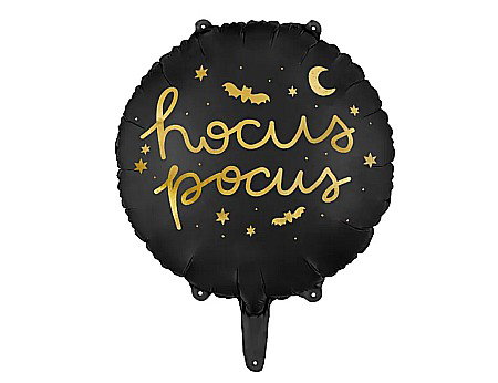 DE SEZON - PD BALON FOLIE ALUMINIU Hocus Pocus, 45cm, black FB149
