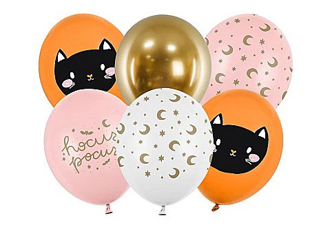 Halloween - PD BALOANE Strong Balloons, 30cm, Hocus Pocus, mix 6/set SB14P-326-000-6