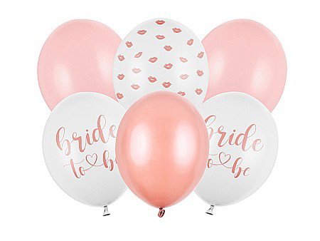 PD BALOANE Balloons 30cm, Bride to be, mix 6/set SB14P-328-000-6 [2]