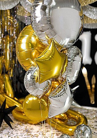 PD BALON FOLIE DE ALUMINIU  45 cm, gold FB176-019 [2]