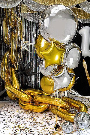 Baloane de Craciun si An Nou - PD BALON FOLIE DE ALUMINIU 59 cm, gold FB177-019