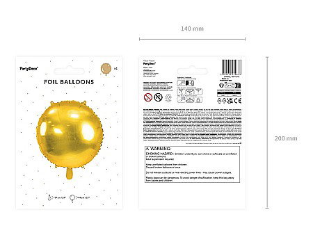 PD BALON FOLIE DE ALUMINIU 59 cm, gold FB177-019 [5]