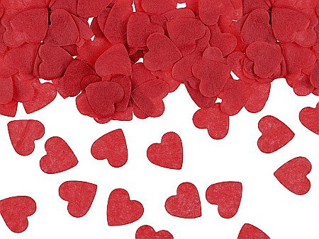 Ziua indragostitilor & Dragobete - PD CONFETTI, Confetti Hearts, 1.6x1.6cm, red, 15g KONS27-007